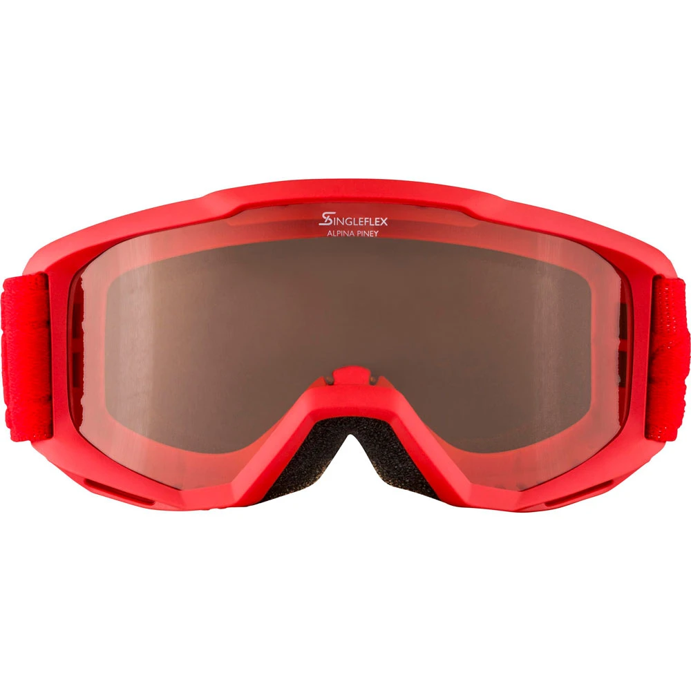 Alpina Piney Snowboardbrille Red/Orange Kinder 5 Alpina Piney Snowboardbrille Red/Orange Kinder – Bild 3