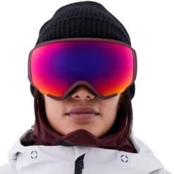 Anon WM1 MFI With Spare Snowboardbrille Mulberry/Prcv Sunny Red + Prcv Burst Damen -Skiausrüstungs Geschäft anon wm1 mfi spare 19176106600 03 gross