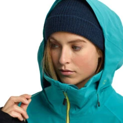 Burton [ak] Gore-Tex Embark Snowboardjacke Green-Blue Slate Damen -Skiausrüstungs Geschäft burton ak embark gore tex 10010106 400 green blue slate 02 gross
