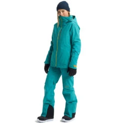 Burton [ak] Gore-Tex Embark Snowboardjacke Green-Blue Slate Damen -Skiausrüstungs Geschäft burton ak embark gore tex 10010106 400 green blue slate 06 gross