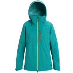 Burton [ak] Gore-Tex Embark Snowboardjacke Green-Blue Slate Damen -Skiausrüstungs Geschäft burton ak embark gore tex 10010106 400 green blue slate 07 gross