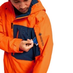 Burton [ak] Gore-Tex Cyclic Schneejacke Clownfish Orange/Dress Blue Herren -Skiausrüstungs Geschäft burton ak gore tex cyclic jacket 10002108802 01 gross