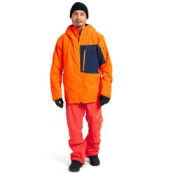 Burton [ak] Gore-Tex Cyclic Schneejacke Clownfish Orange/Dress Blue Herren -Skiausrüstungs Geschäft burton ak gore tex cyclic jacket 10002108802 06 gross