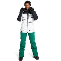 Burton [ak] Gore-Tex Embark Wintersportjacke True Black/Powder Pillows (Pow Pow) Damen -Skiausrüstungs Geschäft burton ak gore tex embark jacket 10010108003 05 gross