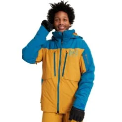 Burton [ak] Gore-Tex LZ Down Schneejacke Celestial Blue/Wood Trush Herren