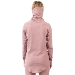 Eivy Icecold Gaiter Rib Langarmshirt Faded Woodrose Damen -Skiausrüstungs Geschäft eivy icecold gaiter rib top woodrose 6221190209 6065 03 gross