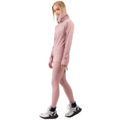 Eivy Icecold Gaiter Rib Langarmshirt Faded Woodrose Damen -Skiausrüstungs Geschäft eivy icecold gaiter rib top woodrose 6221190209 6065 04 gross