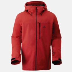 Jones Peak Bagger Skijacke Safety Red Herren -Skiausrüstungs Geschäft jones peak bagger jacket safety red 08 gross