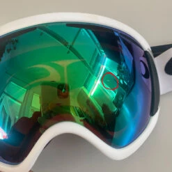 Oakley Canopy Fundgrube Skibrille Matte White/Prizm Jade Iridium Damen, Herren -Skiausrüstungs Geschäft oakley canopy fundgrube oo7047 65 01 gross