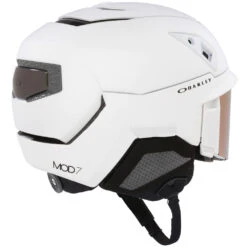 Oakley MOD7 Visier-Skihelm White/Prizm Rose Gold Iridium Damen, Herren -Skiausrüstungs Geschäft oakley mod7 fos900642 9rz white 01 gross