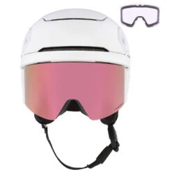 Oakley MOD7 Visier-Skihelm White/Prizm Rose Gold Iridium Damen, Herren -Skiausrüstungs Geschäft oakley mod7 fos900642 9rz white 02 gross