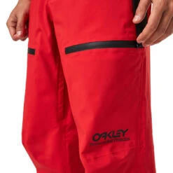 Oakley TNP Lined Shell Skihose Red Line Herren -Skiausrüstungs Geschäft oakley tnp lined shell pant foa400944 465 red 03 gross