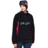 Oakley TNP Sherpa Fleece Fleecepullover Black/Rubine Damen -Skiausrüstungs Geschäft oakley tnp womens sherpa fleece foa500006 9br gross