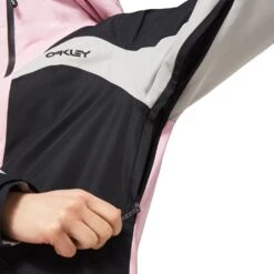 Oakley TNP TBT RC Insulated Skijacke Black/Lunar Rock/Pink Flower Damen -Skiausrüstungs Geschäft oakley w tnp tbt rc insulated foa500319 9n9 04 grossYO6IvVRAKXL54