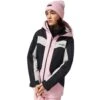 Oakley TNP TBT RC Insulated Skijacke Black/Lunar Rock/Pink Flower Damen -Skiausrüstungs Geschäft oakley w tnp tbt rc insulated foa500319 9n9 grossWJNL0zSsiLiYc