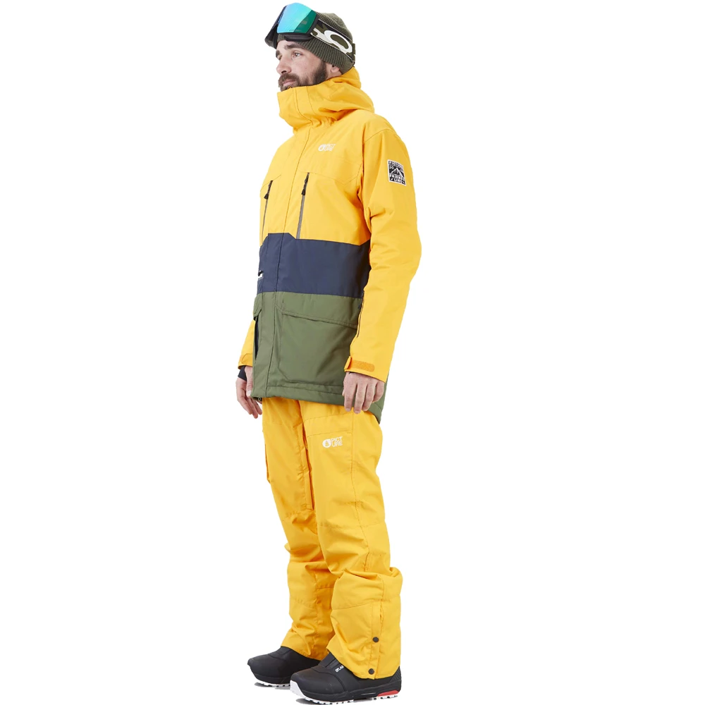 Picture Pure Snowboardjacke Yellow Dark Blue Herren 4 Picture Pure Snowboardjacke Yellow Dark Blue Herren – Bild 2