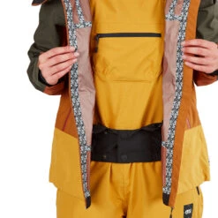 Picture Sylva 3L Schneejacke Dark Golden Damen -Skiausrüstungs Geschäft picture sylva jacket wvt261 dark golden 07 gross