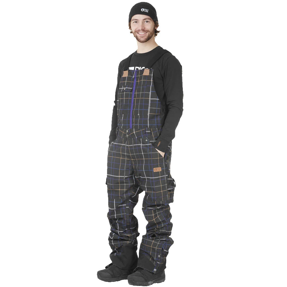 Picture Yakoumo Bib Latz-Wintersporthose Black Tartan Herren 4 Picture Yakoumo Bib Latz-Wintersporthose Black Tartan Herren – Bild 2