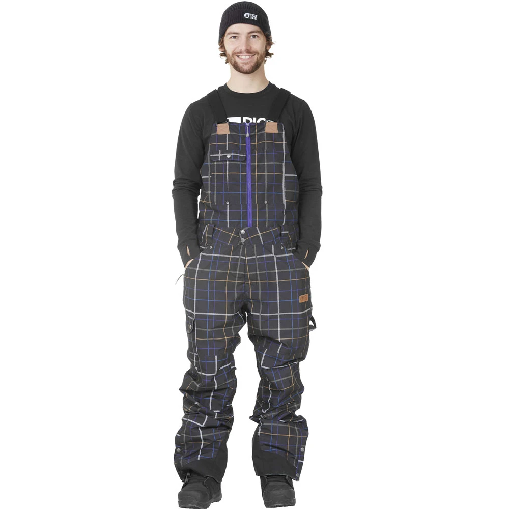 Picture Yakoumo Bib Latz-Wintersporthose Black Tartan Herren 3 Picture Yakoumo Bib Latz-Wintersporthose Black Tartan Herren