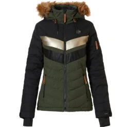 Rehall Karina-R Skijacke Olive Melange Damen -Skiausrüstungs Geschäft rehall karina 60017 4010 03 grossWHcst4spJAIM9