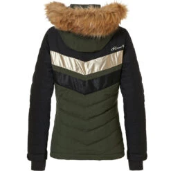 Rehall Karina-R Skijacke Olive Melange Damen -Skiausrüstungs Geschäft rehall karina 60017 4010 04 grossAeuX27PipHfaU