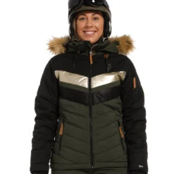 Rehall Karina-R Skijacke Olive Melange Damen
