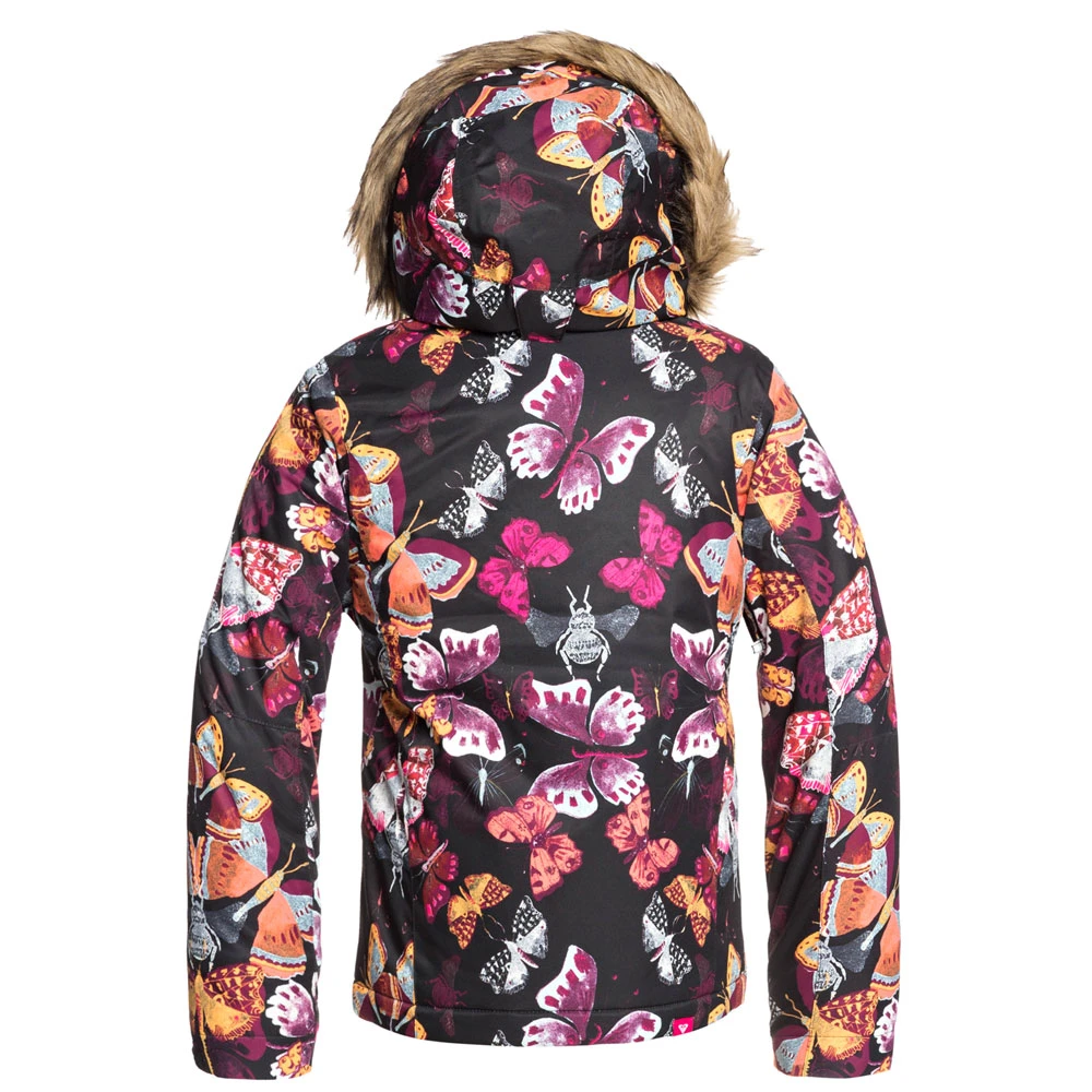 Roxy Jet Ski Skijacke True Black Butterfly Kinder 4 Roxy Jet Ski Skijacke True Black Butterfly Kinder – Bild 2