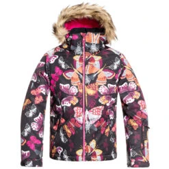 Skiausrüstungs Geschäft 26 Roxy Jet Ski Skijacke True Black Butterfly Kinder