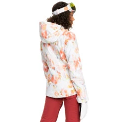 Roxy Jetty Skijacke Bright White Tenderness Damen -Skiausrüstungs Geschäft roxy jetty block erjtj03354 wbb2 white 02 grossLfQkxSyaU0seR