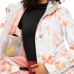 Roxy Jetty Skijacke Bright White Tenderness Damen -Skiausrüstungs Geschäft roxy jetty block erjtj03354 wbb2 white 05 grossJGeyVW6WL7yee