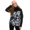 Roxy Jetty Block Snowboardjacke True Black/Black Flowers Damen 1 Roxy Jetty Block Snowboardjacke True Black/Black Flowers Damen -Skiausrüstungs Geschäft roxy jetty block erjtj03357 kvj1 gross