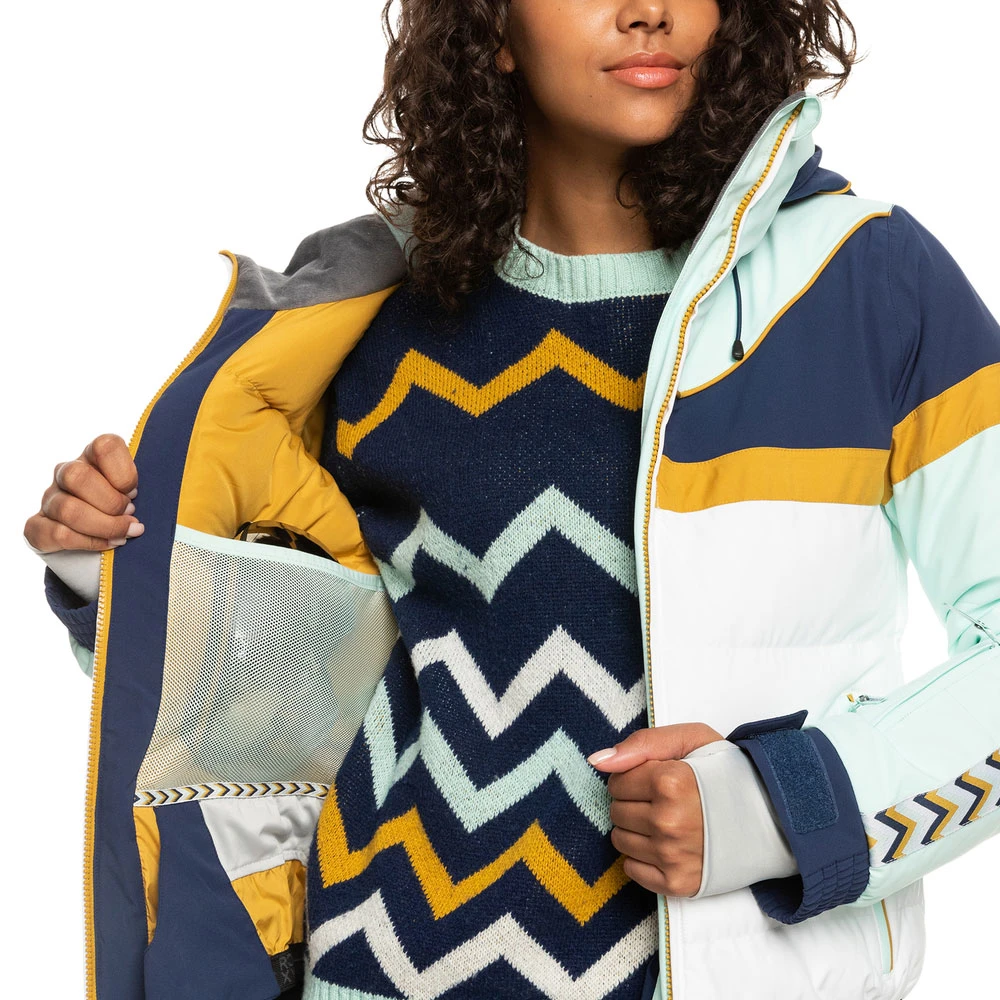 Roxy Peak Chic Insulated Snowboardjacke Fair Aqua Damen 8 Roxy Peak Chic Insulated Snowboardjacke Fair Aqua Damen – Bild 6