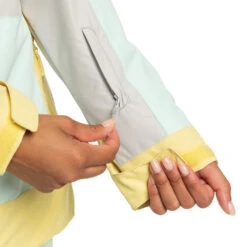 Roxy Ravine Skijacke Grey/Türkis Damen -Skiausrüstungs Geschäft roxy ravine jacket erjtj03392 sfv0 01 gross