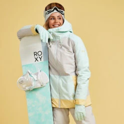 Roxy Ravine Skijacke Grey/Türkis Damen -Skiausrüstungs Geschäft roxy ravine jacket erjtj03392 sfv0 06 gross