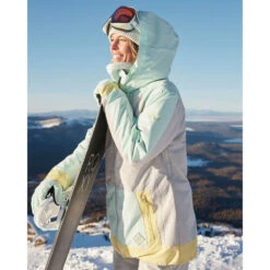 Roxy Ravine Skijacke Grey/Türkis Damen -Skiausrüstungs Geschäft roxy ravine jacket erjtj03392 sfv0 07 gross