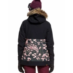 Roxy Shelter Skijacke True Black Poppy Damen -Skiausrüstungs Geschäft roxy shelter erjtj03214 kvj3 true black poppy 03 grossJRCn4LGOxCcs9