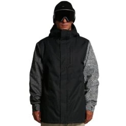Volcom 17Forty Insulated Skijacke Black Check Herren