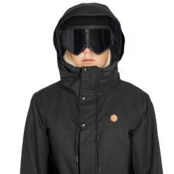 Volcom Bolt Insulated Snowboardjacke Black Damen -Skiausrüstungs Geschäft volcom bolt insulated jacket h0452312 blk 01 gross