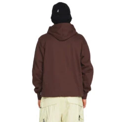 Volcom D.I. Fleece Hoodie Brown Herren -Skiausrüstungs Geschäft volcom di fleece g4152304 brn 03 gross