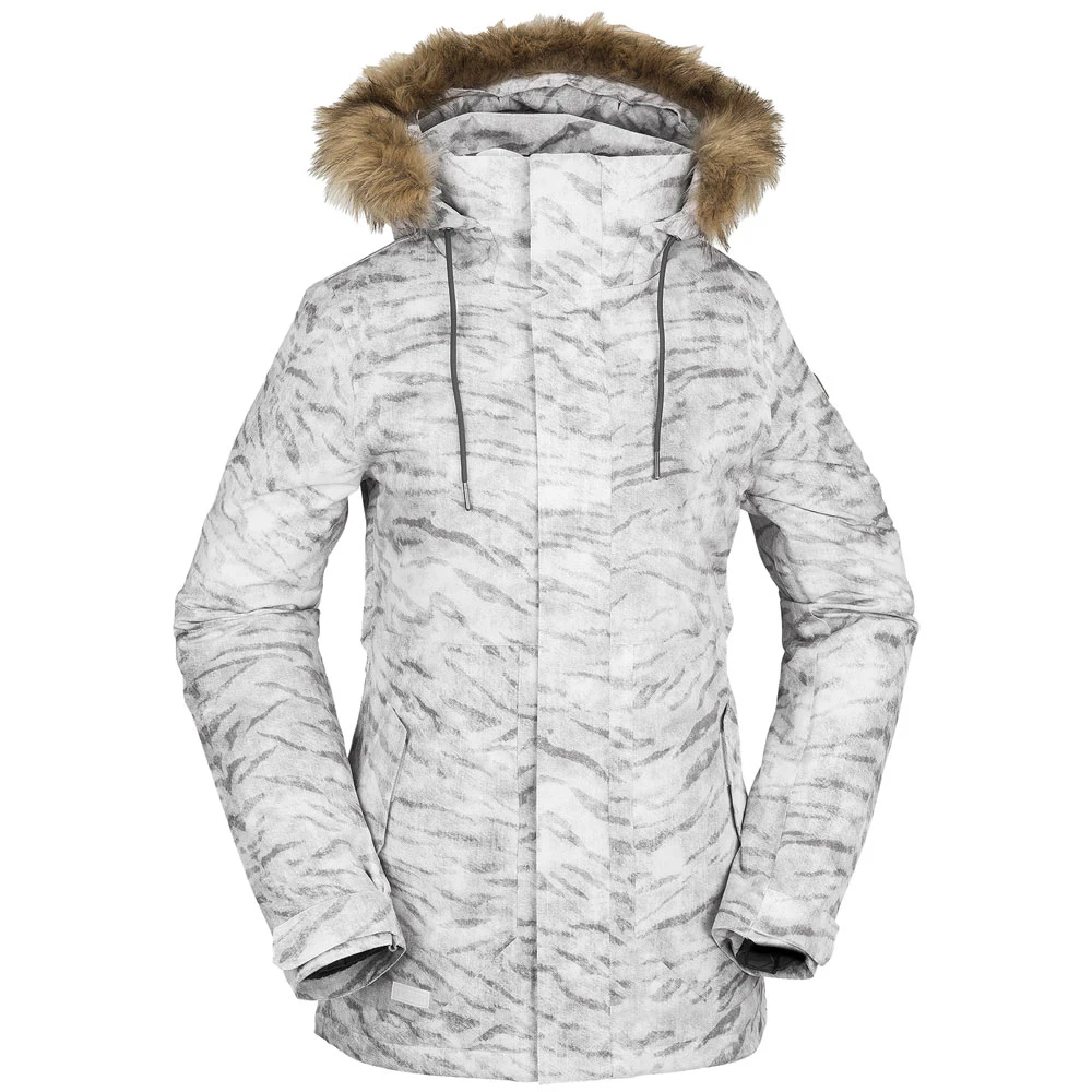 Volcom Fawn Insulated Schneejacke White Tiger Damen 3 Volcom Fawn Insulated Schneejacke White Tiger Damen