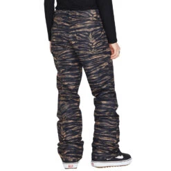 Volcom Hallen Schneehose Tiger Print Damen -Skiausrüstungs Geschäft volcom hallen pant h1352307 tgp 05 gross
