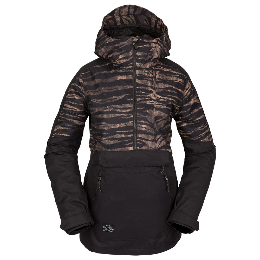 Volcom Mirror Pullover Schneejacke Tiger Print Damen 3 Volcom Mirror Pullover Schneejacke Tiger Print Damen