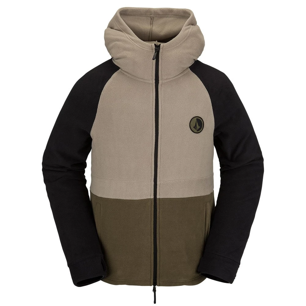 Volcom V-Science Full Zip Fleece Jacke Dark Khaki Herren 3 Volcom V-Science Full Zip Fleece Jacke Dark Khaki Herren